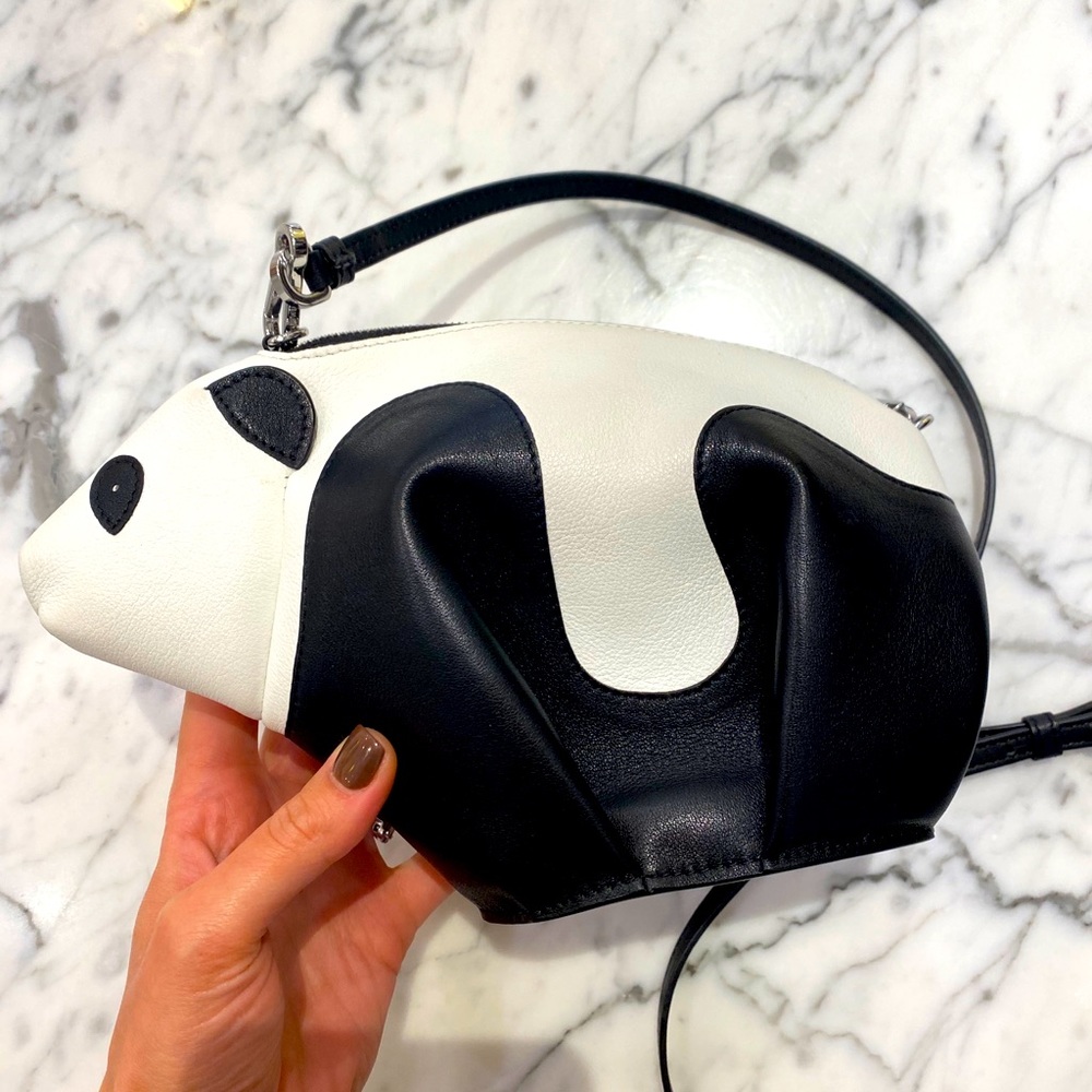 Loewe leather panda crossbody bag